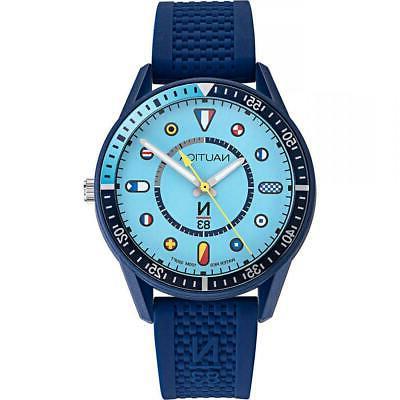 orologio uomo n83 napspf908 silicone blu bandierine