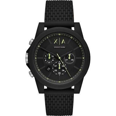 orologio uomo outerbanks ax1344 chrono silicone nero