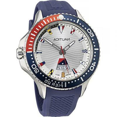 orologio uomo pier 25 napp25f16 silicone blu