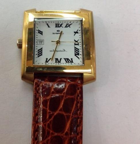 orologio uomo quadrato in oro 18 kt