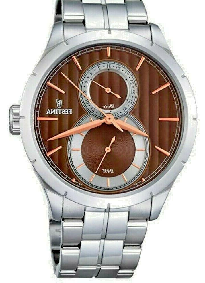 orologio uomo quartz cassa acciaio cinturino acciaio