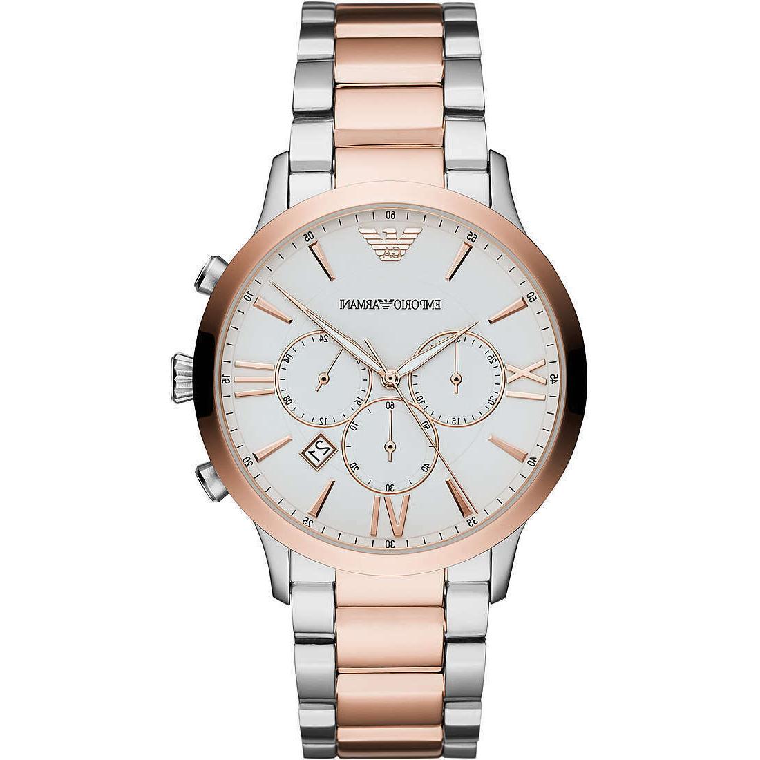 orologio uomo ragazzo ar11209 in acciaio bicolore