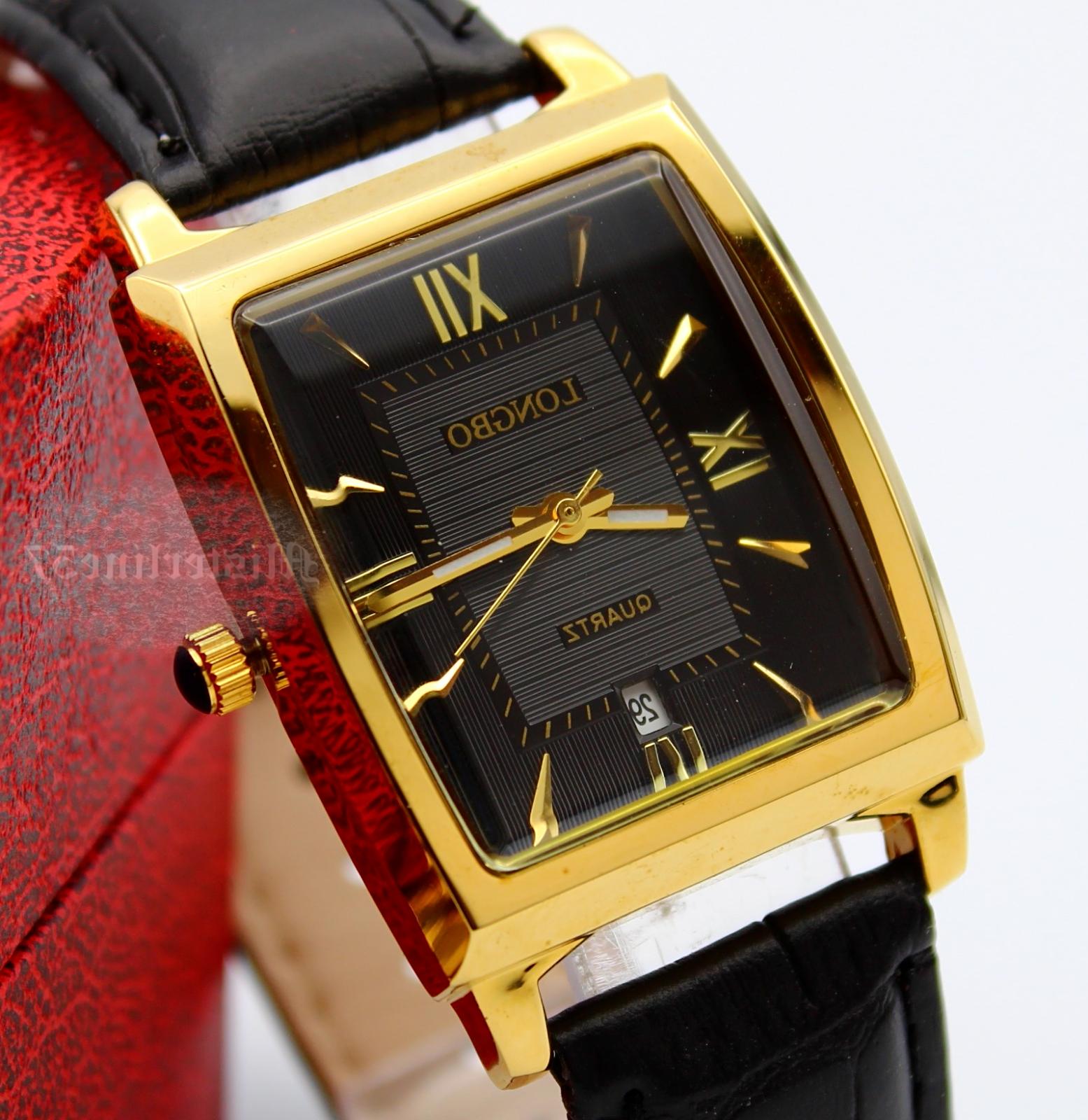 orologio uomo rettangolare numeri romani datario 5