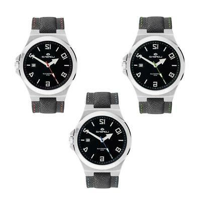 orologio uomo sporting club pelle nero verde