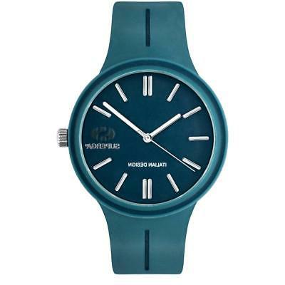 orologio uomo stc023 silicone verde petrolio colorato