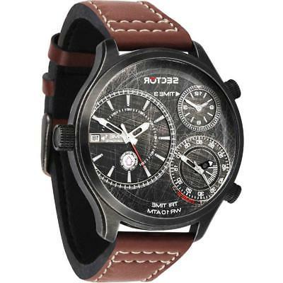 orologio uomo traveller r3251504003 pelle marrone binocolo