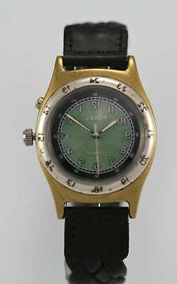 O Uomo Verde Acqua Resistente Acciaio Inox Argento Oro Data 