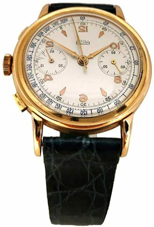 orologio uomo vintage cronografo meccanico in oro