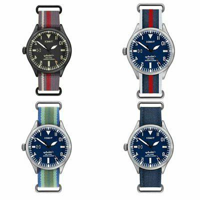 orologio uomo waterbury tessuto verde blu rosso