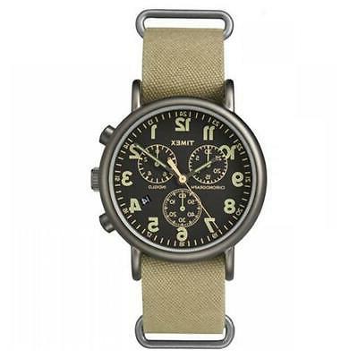 orologio uomo weekender tw2p85200 tessuto beige vintage