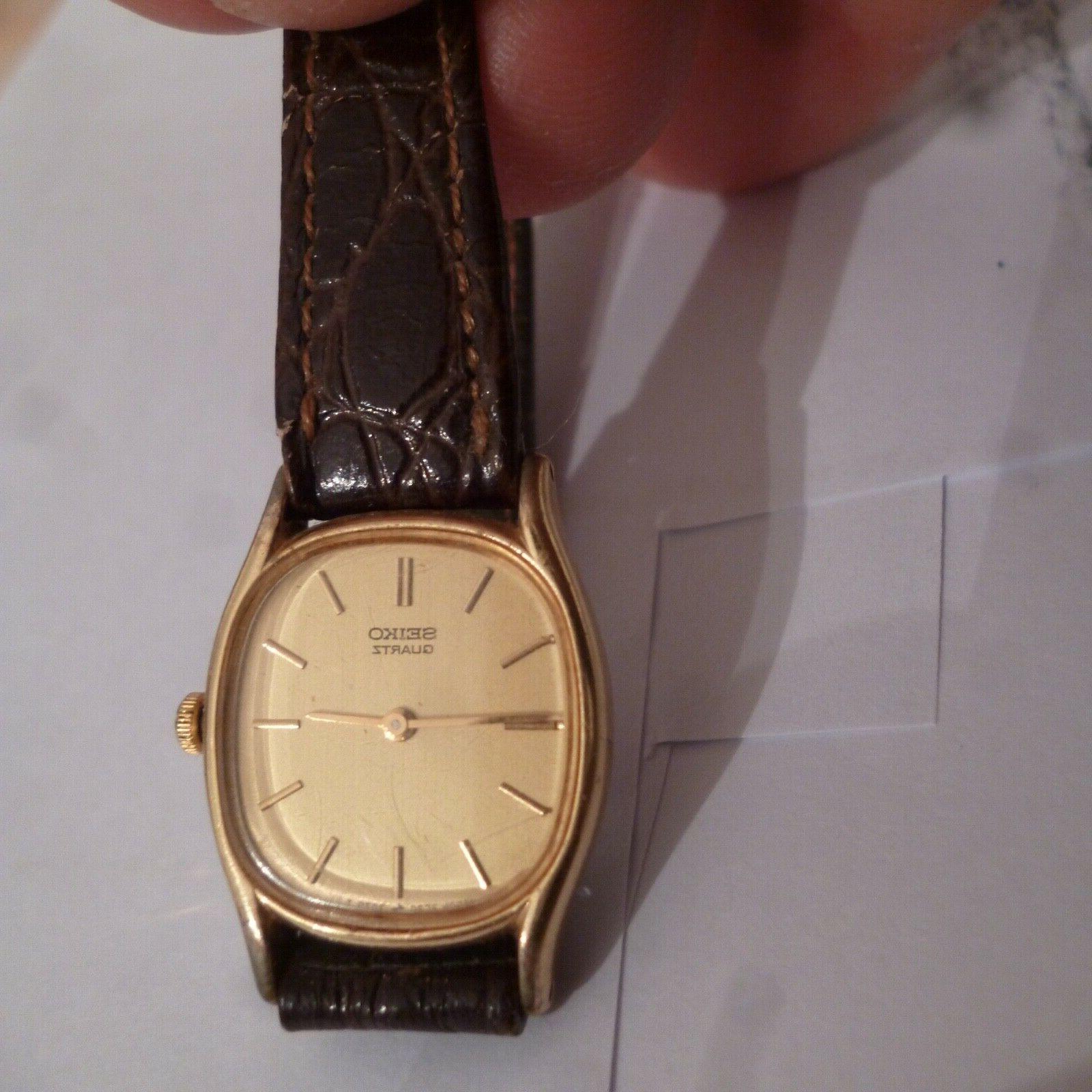 orologio vintag quarzo da signorina laminato oro