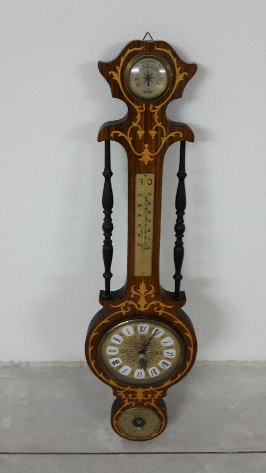 orologio vintage a muro con igrometro e