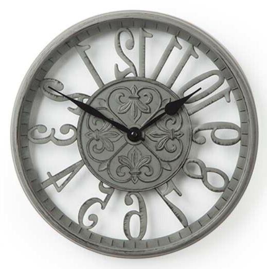 orologio vintage grigio antracite da parete diametro