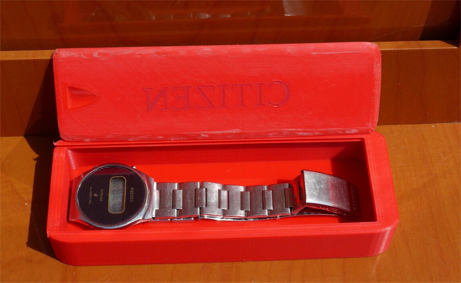 orologio vintage lcd citizen crystron lc quartz