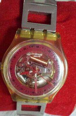 orologio vintage trasparente elastico funzionante