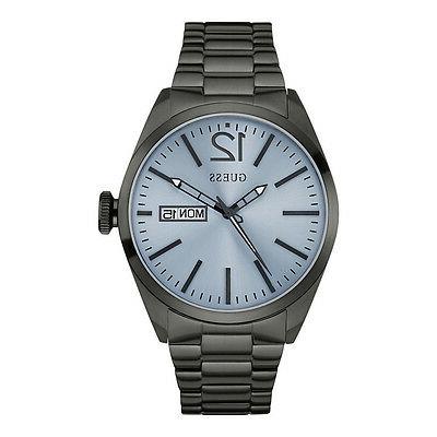 orologio w0657g1 vertigo acciaio brunito azzurro datario