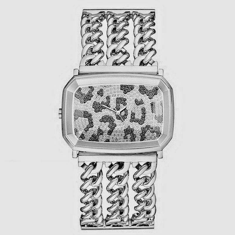 orologio w13560l1 quadrante leopardato c strass acciaio