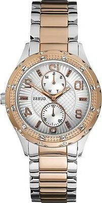 O Watch Siren Acciaio Bicolore Multifunzione Strass W0442l4 