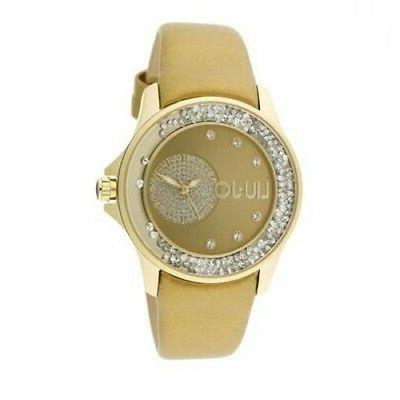 orologio watch woman uhr donna pelle dorato
