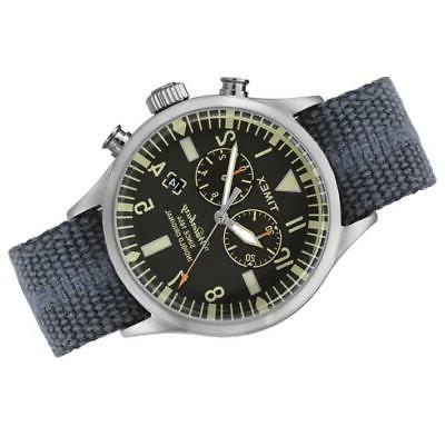 orologio waterbury chrono acciaio 42mm acciaio nero