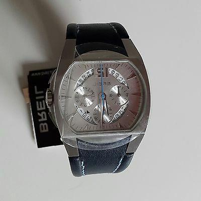 orologio wonder cronometro in acciaio e pelle