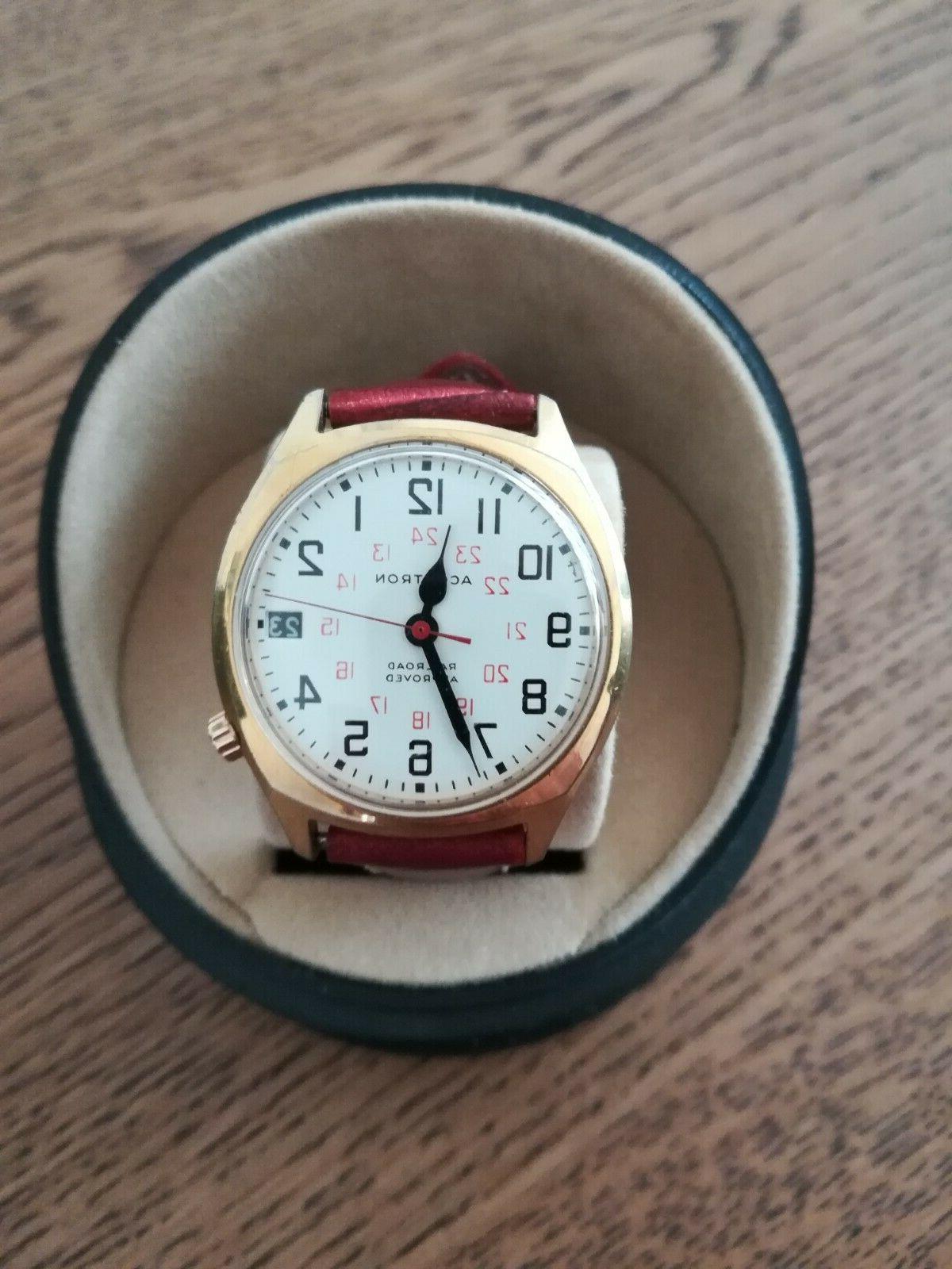 orologuo accutron railroad approved con box anno