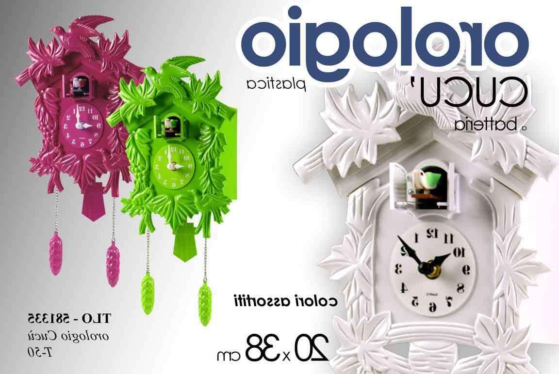 oroloio a cucu in plastica a batteria
