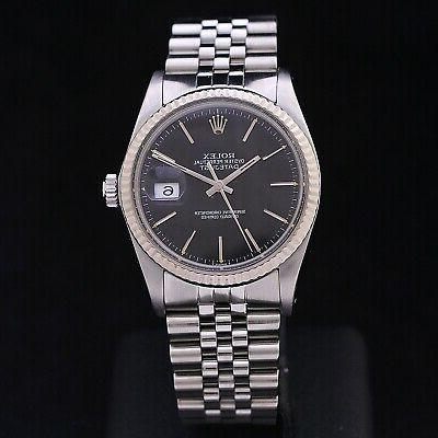 oyster perpetual datejust white gold bezel 16030