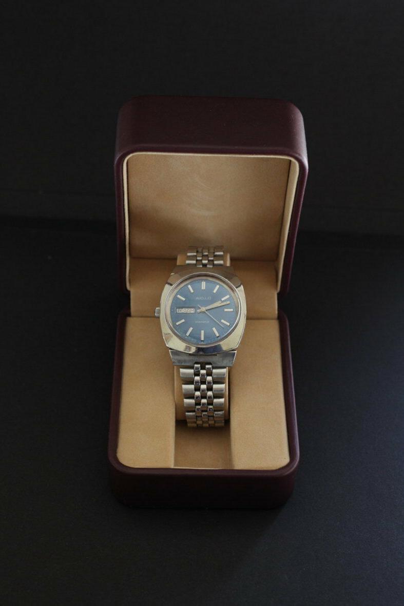 oyster vintage automatic blue dial rare