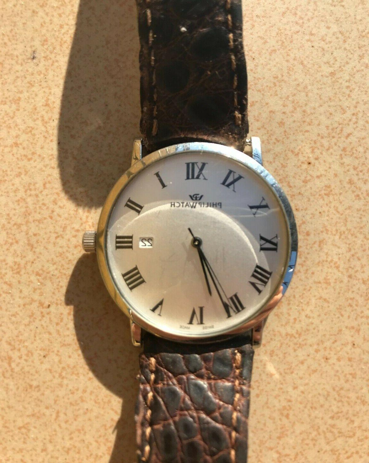 philip watch uomo con cinturino in cuoio