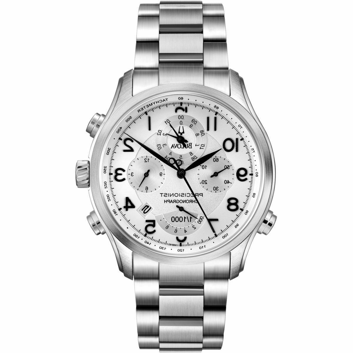 precisionist wilton cronografo quadrante bianco s s