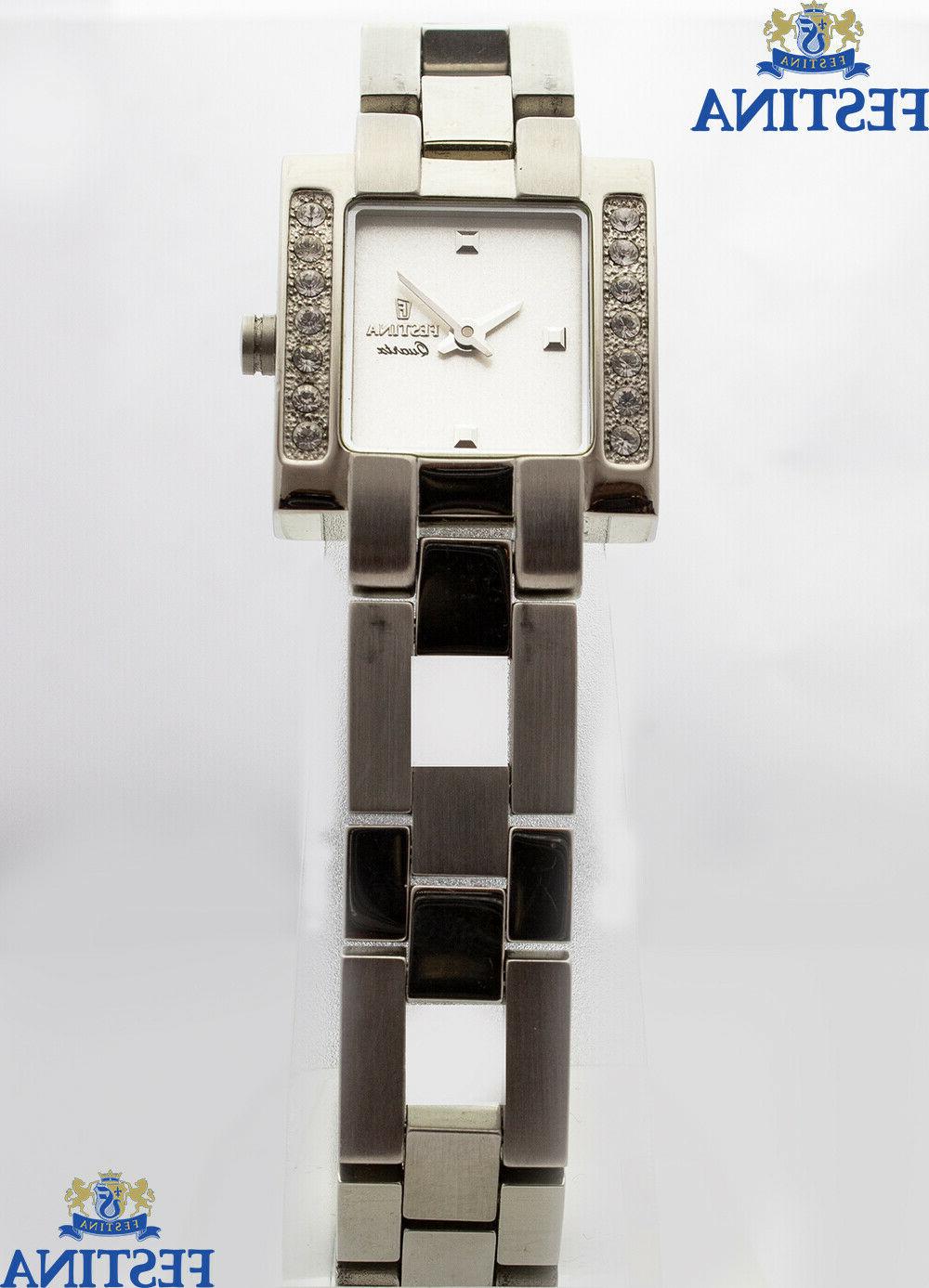 prezioso donna orologio designer pezzo quadrante bianco