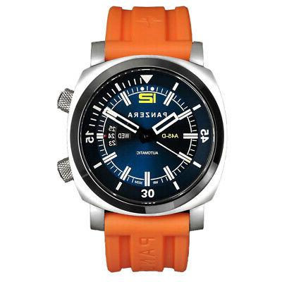 pro diver automatico arancio acciaio blu silicone