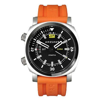 pro diver automatico arancio acciaio nero silicone