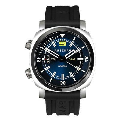 pro diver automatico nero acciaio blu silicone
