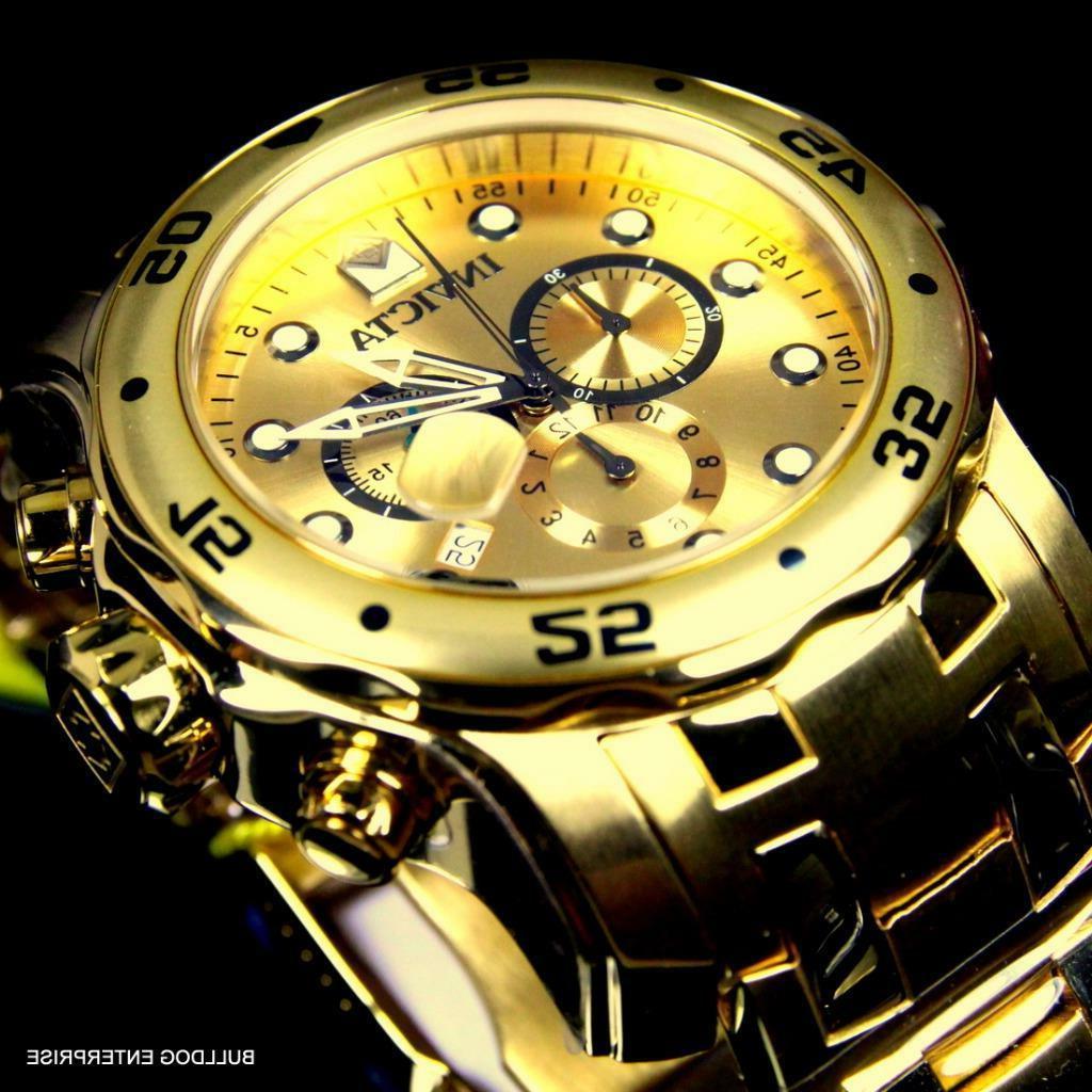 uomo pro diver scuba 18kt placcato oro