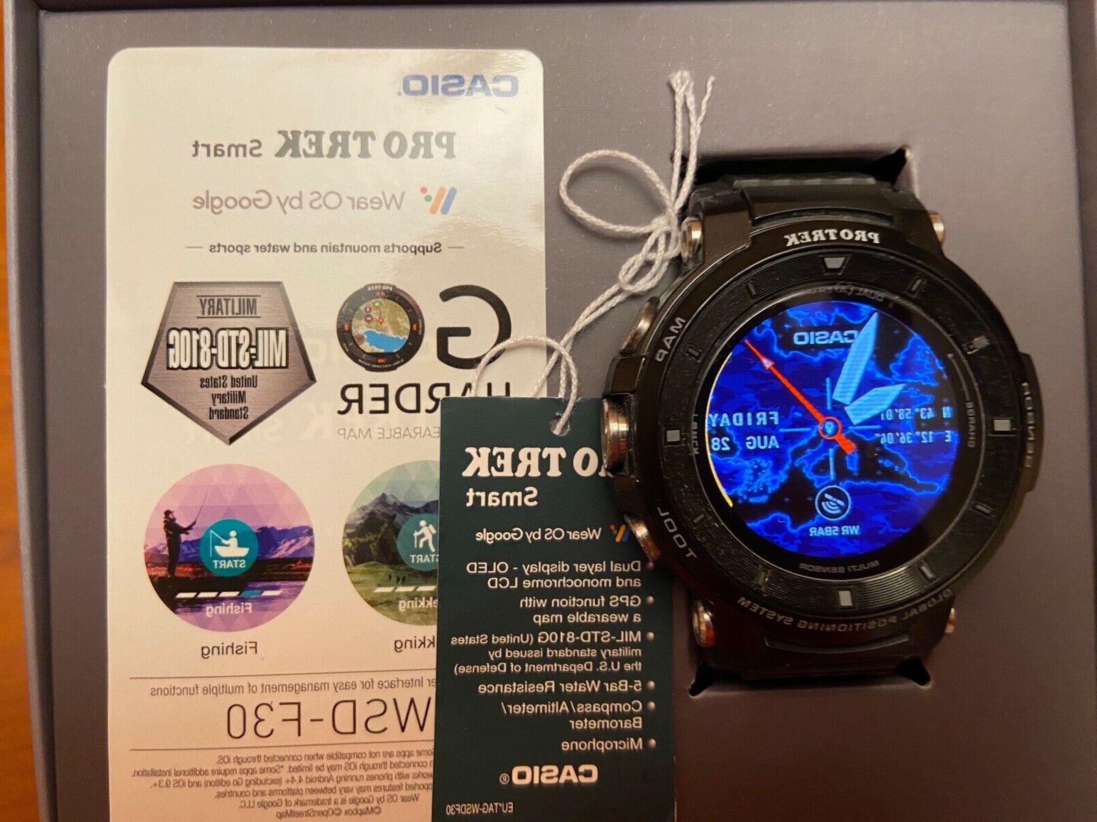 protrek wsd f30 bk smartwatch sport outdoor
