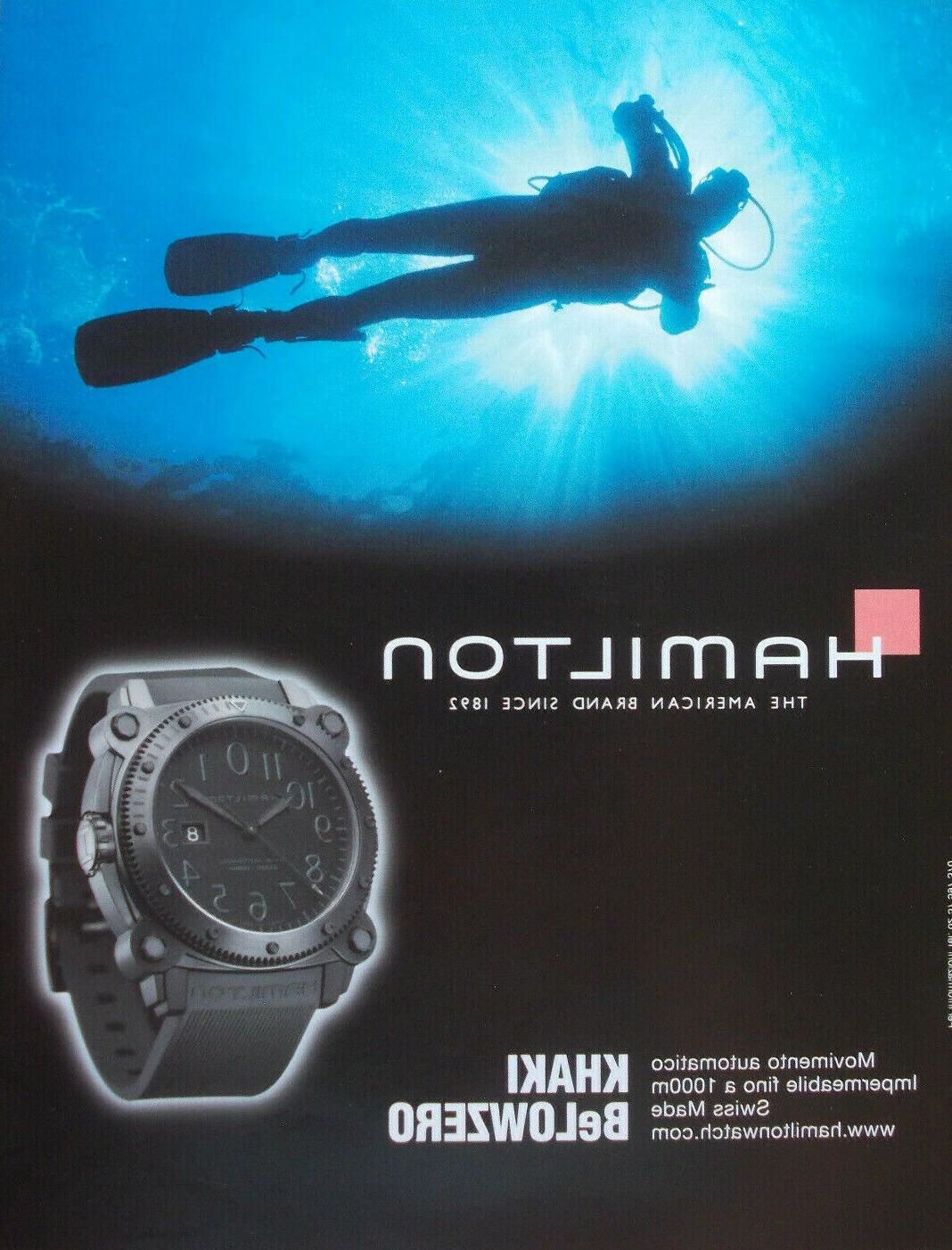 pubblicita advertising italian 2008 orologio watch hamilton