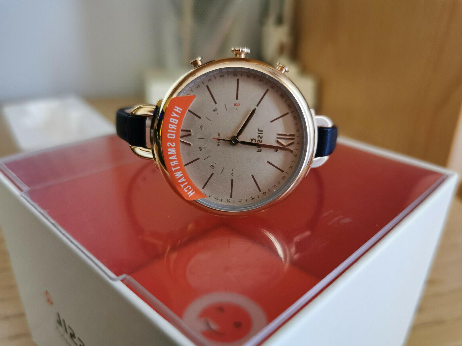 q annette smartwatch ibrido cinturino in pelle