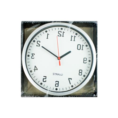 quarzo argento piccolo orologio da parete analogico