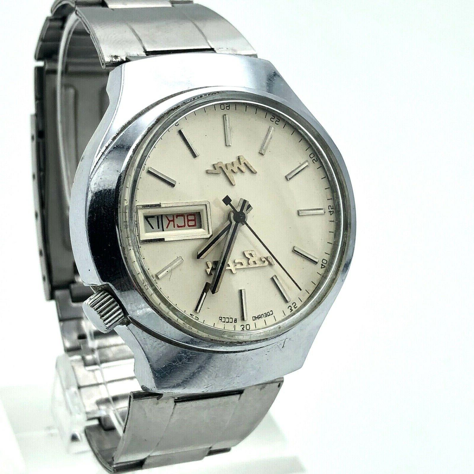 quarzo elettronico meccanico ussr orologio calendario 3055