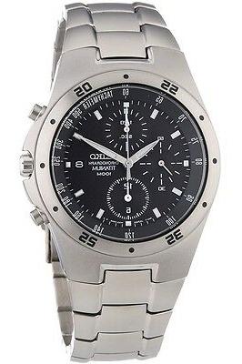 quarzo titanio orologio da uomo cronografo data