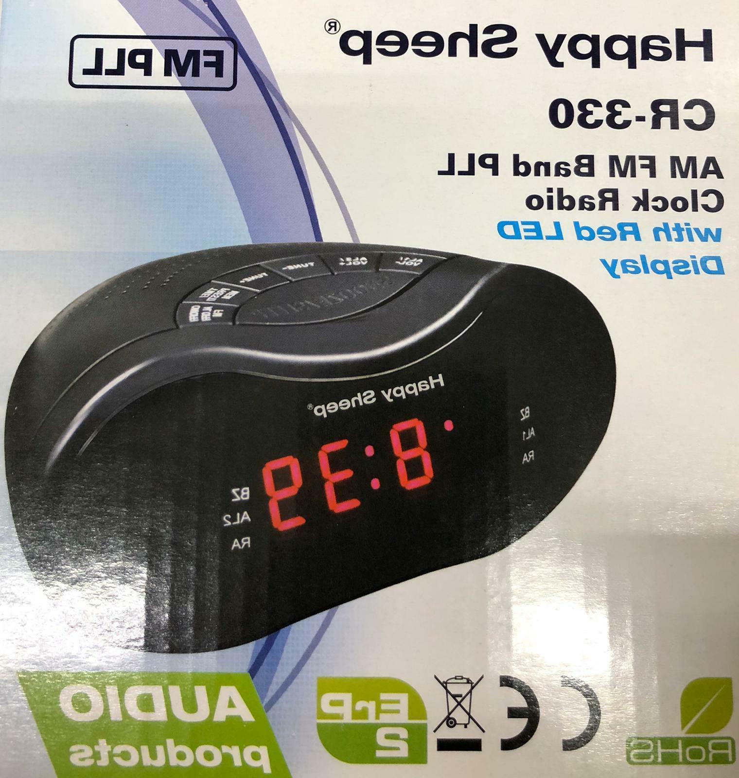 radio sveglia orologio digitale cr 330 fm