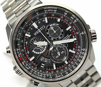 radiocontrollato chrono pilot titanio nero eco drive
