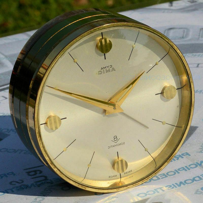 raro orologio sveglia da scrivania cyma amic