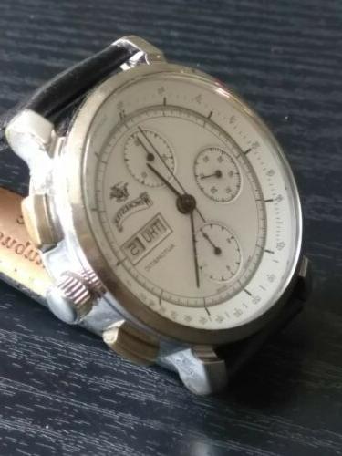 raro orologio vintage chrono automatico eta valjoux