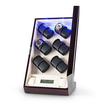 ricondizionato porta orologi touch mogano carica rotazione