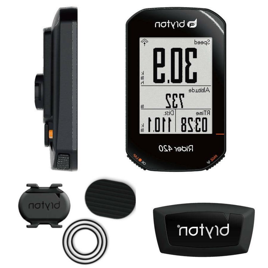rider 420t ciclocomputer gps con fascia cardio