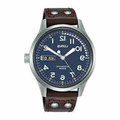 rl463ax 9 brown leather day date orologio