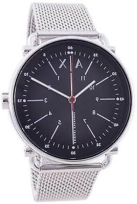 rocco black dial quartz ax2900 men s